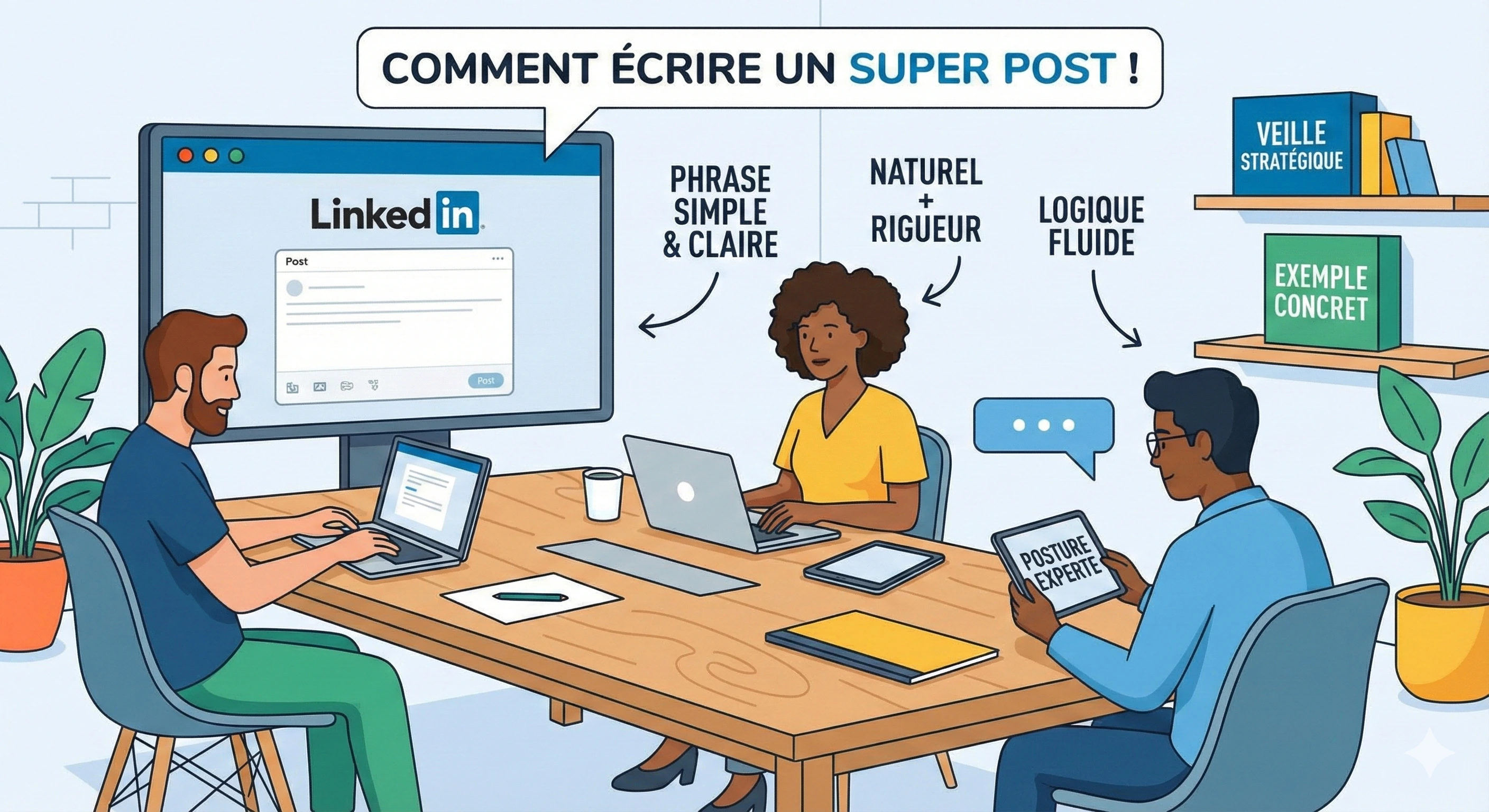 Trouver le bon équilibre entre naturel et expertise dans vos posts LinkedIn.